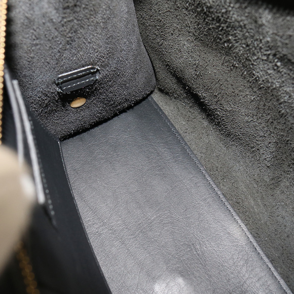 Saint Laurent Petit Cabas Y Line Handbag Leather Black - Picture 11 of 11